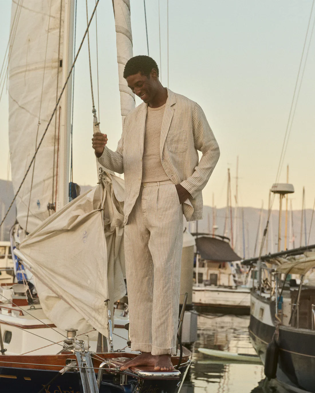 Alex Crane - Alta Trouser in Salt Lines - Image 3