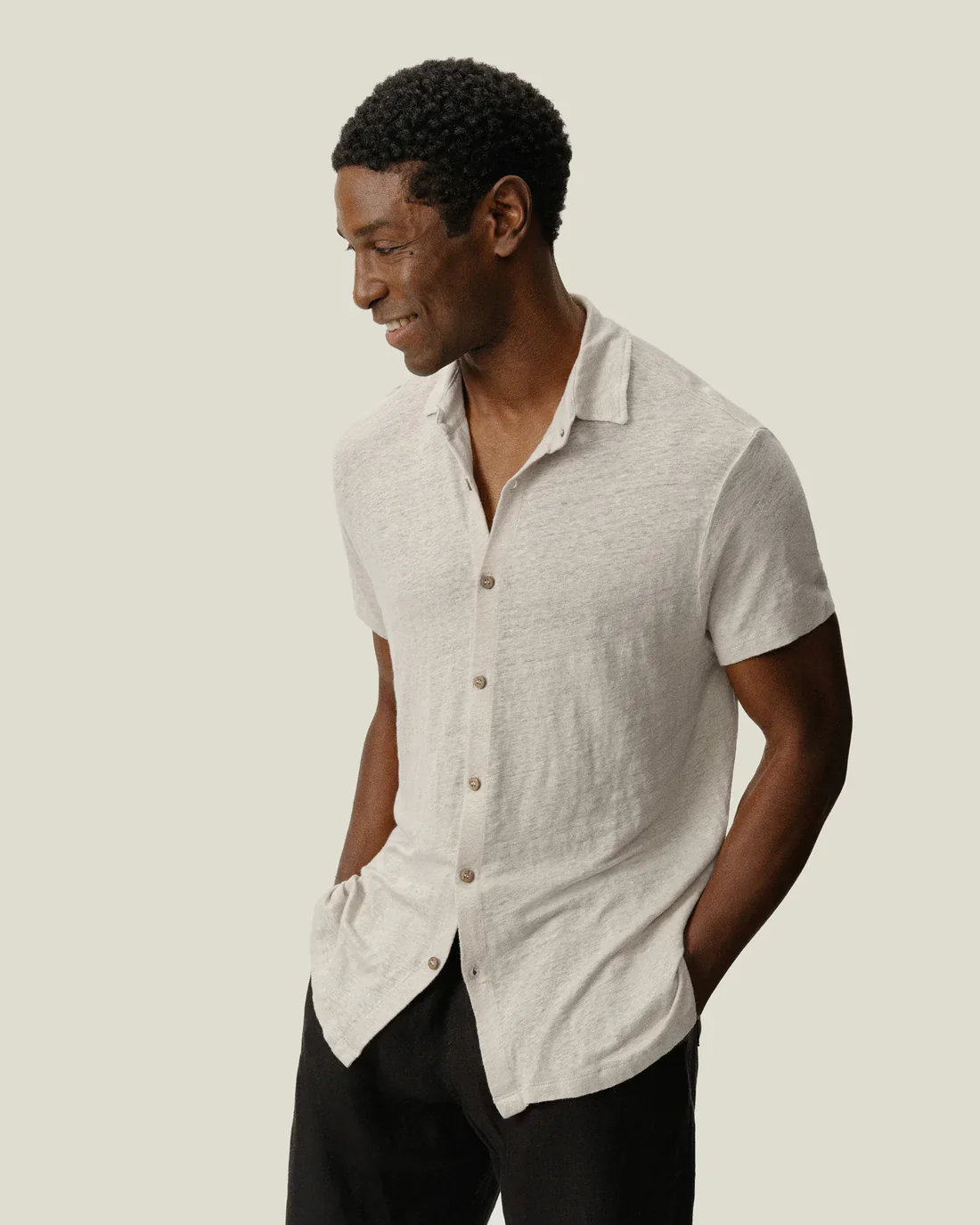 Alex Crane - Knit Ola Shirt in Bone - Image 4