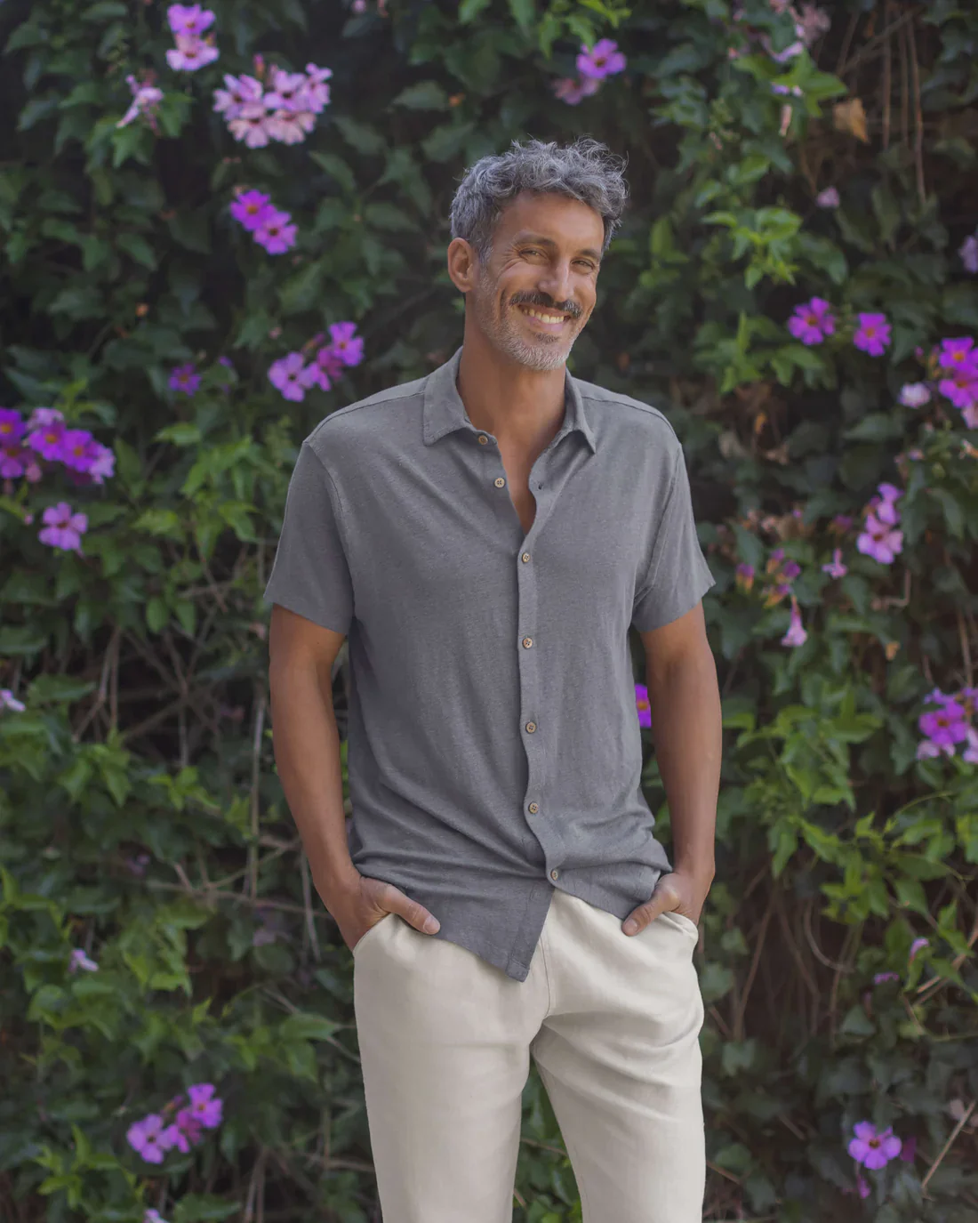 Alex Crane - Knit Ola Shirt in Slate - Image 4