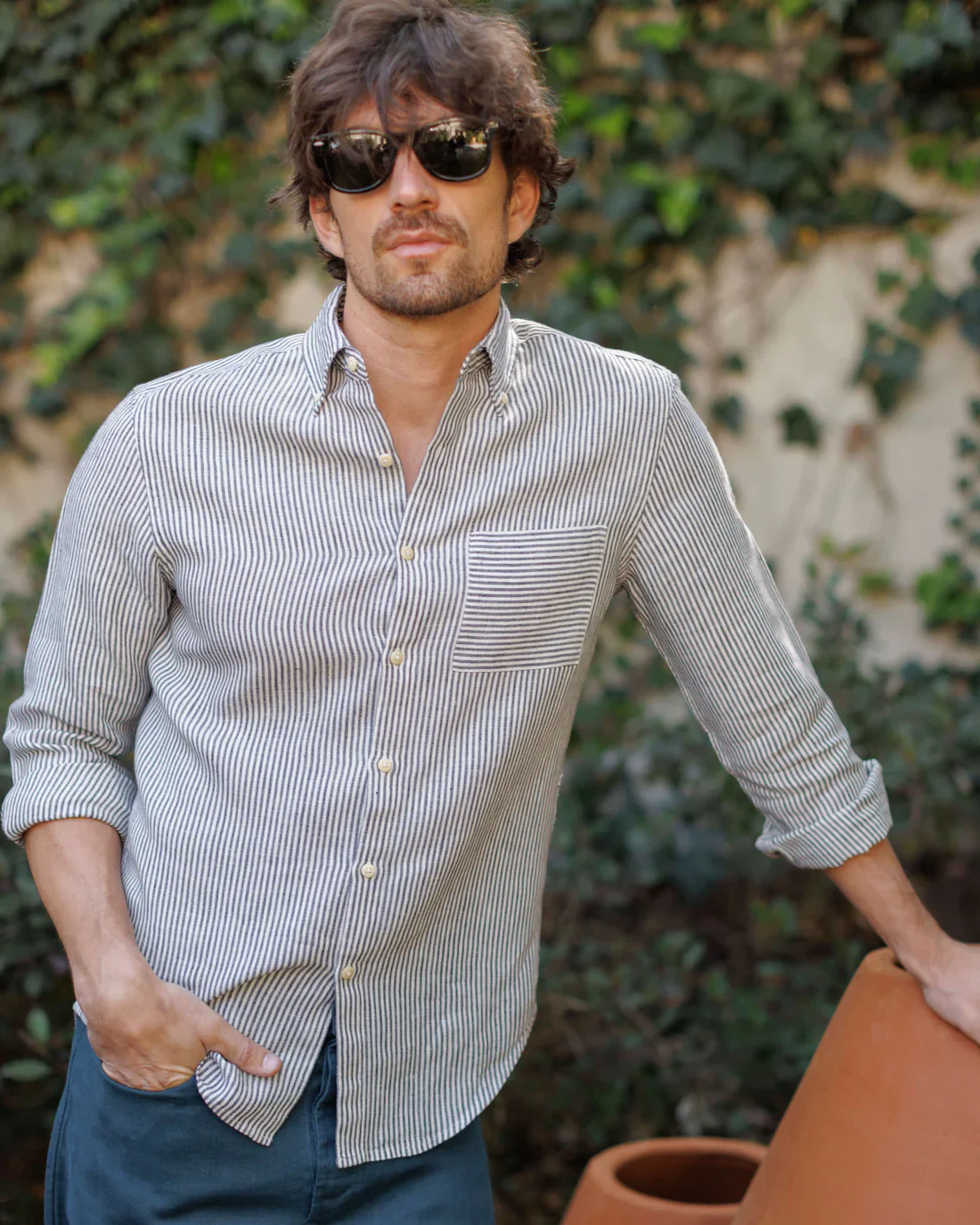 Alex Crane - Playa Shirt in Lines - Image 3