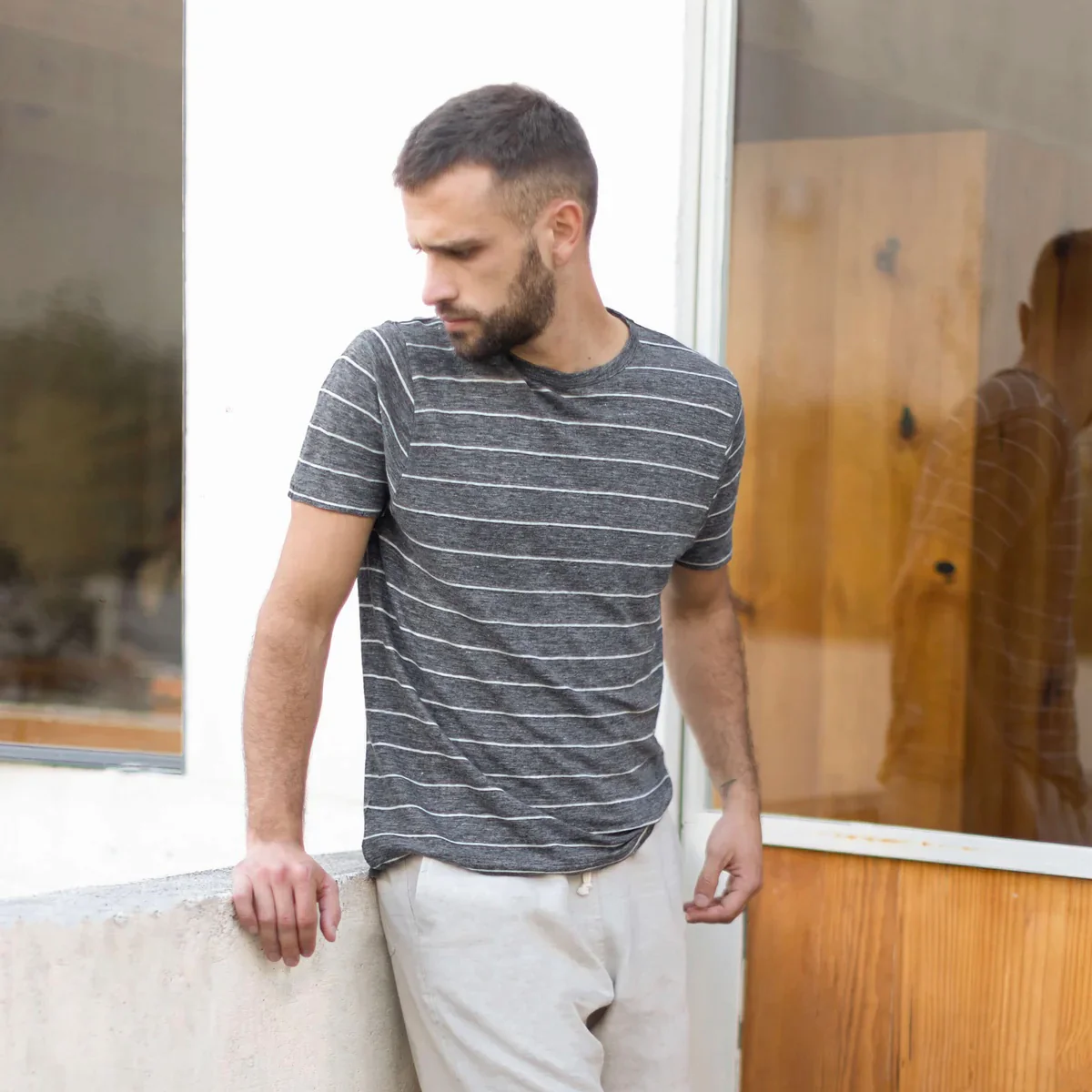 Alex Crane - Sun Tee in Chalk - Image 3