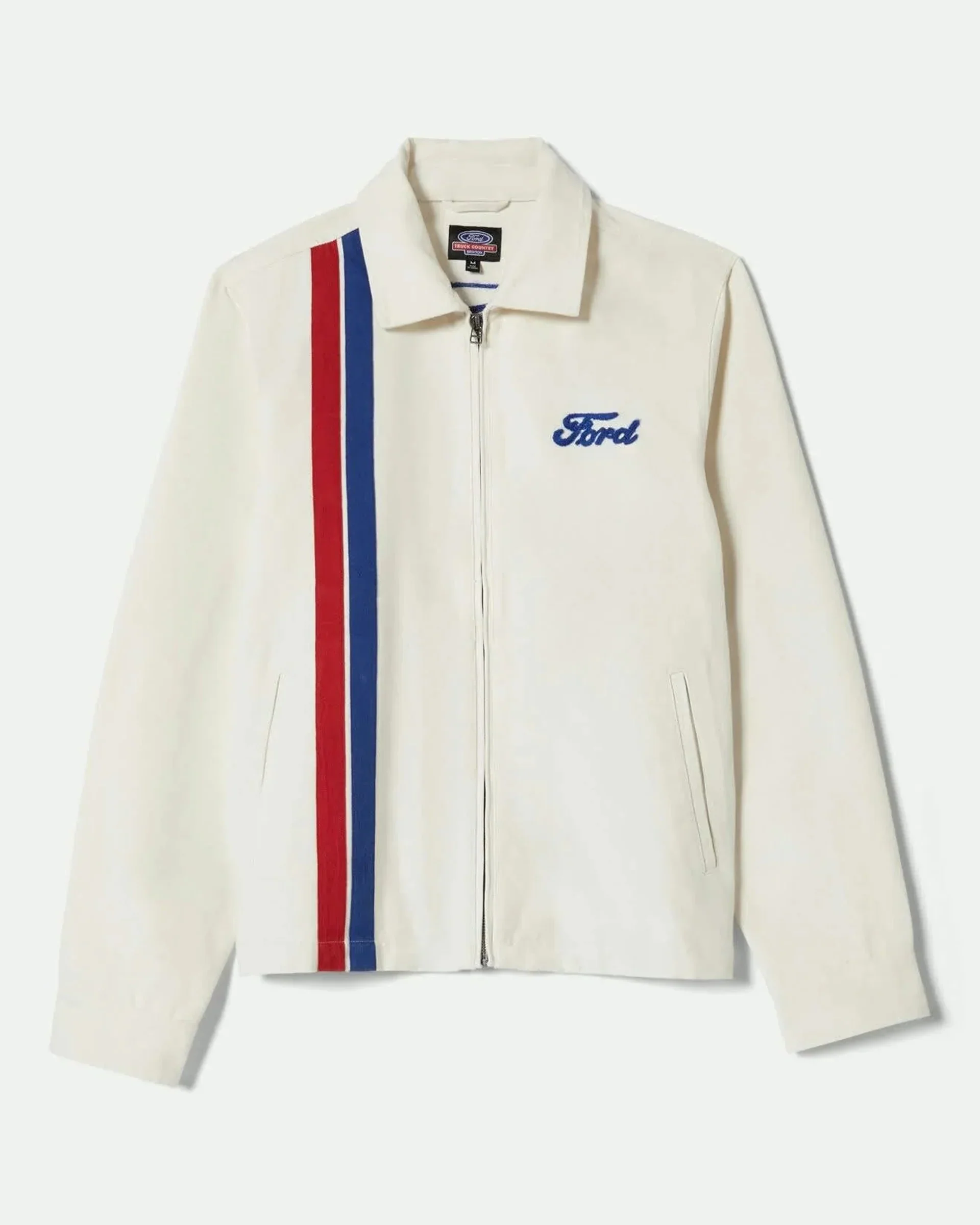 Brixton - Ford Number One Garage Jacket in Wimbledon White