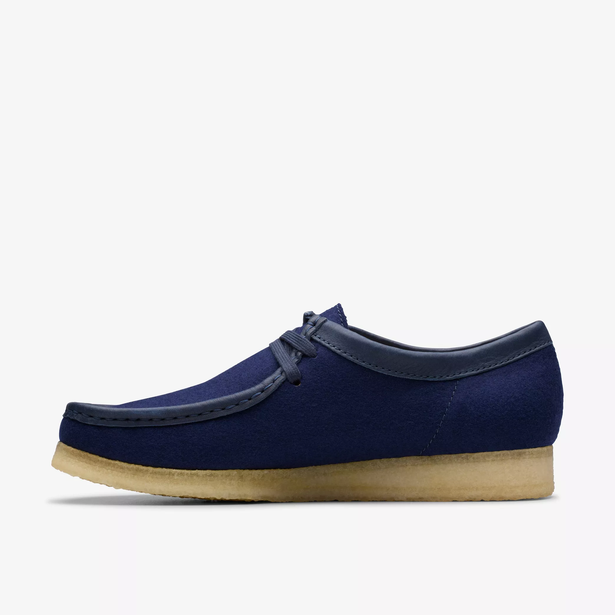 Clarks- Wallabee Navy Wool - Image 2