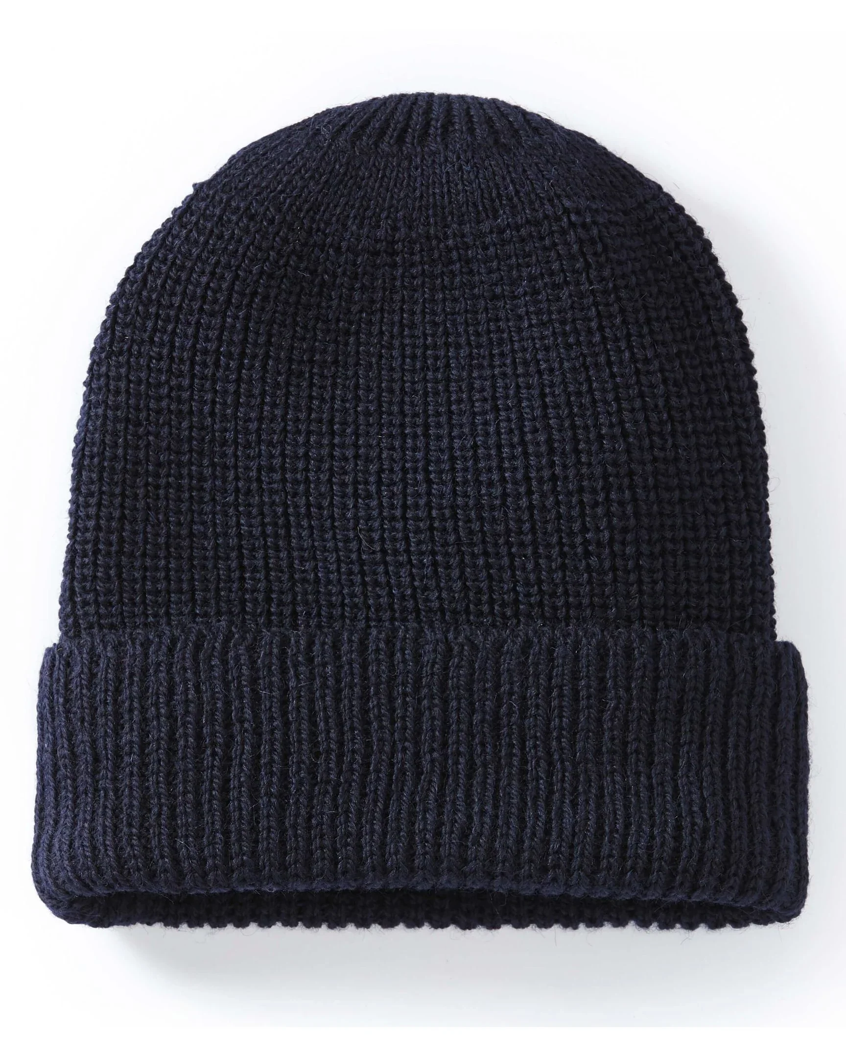 Peregrine - Porter Ribbed Beanie in Navy