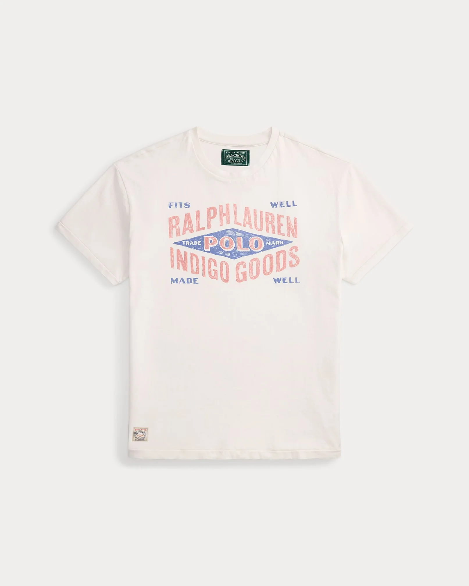 Polo Ralph Lauren - Classic Fit Jersey Graphic T-Shirt in Nevis White