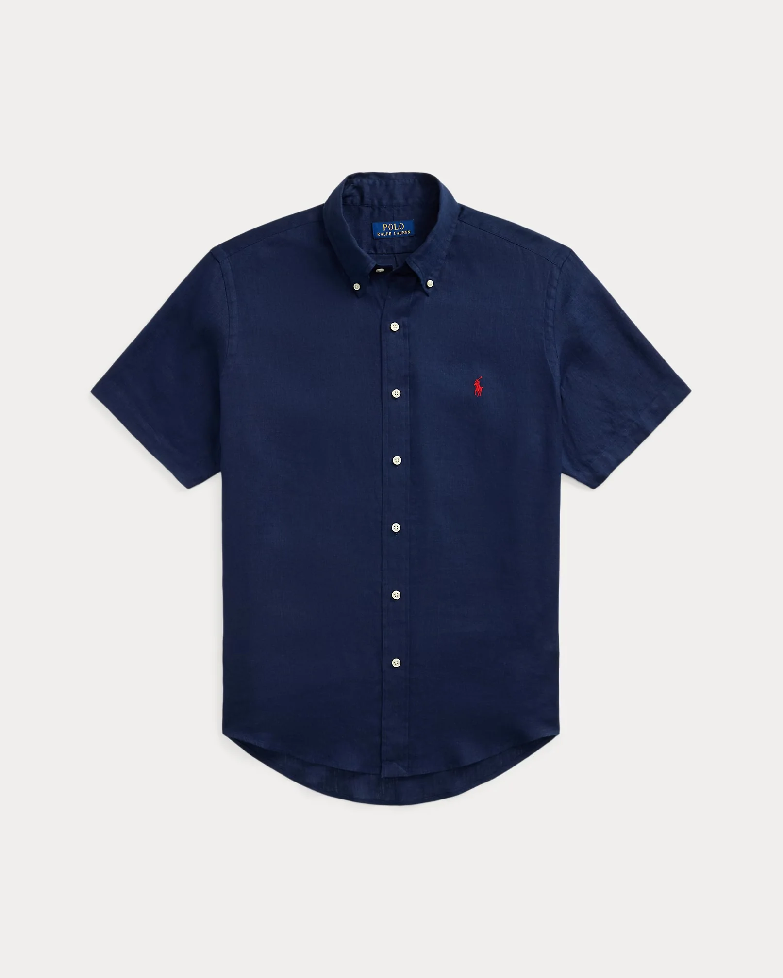 Polo Ralph Lauren - Classic Fit Linen Shirt Short Sleeve in Newport Navy
