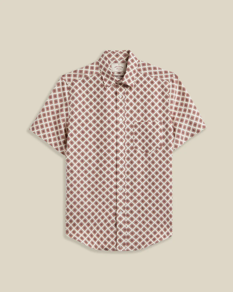 Portuguese Flannel - Motif in Silk/Linen
