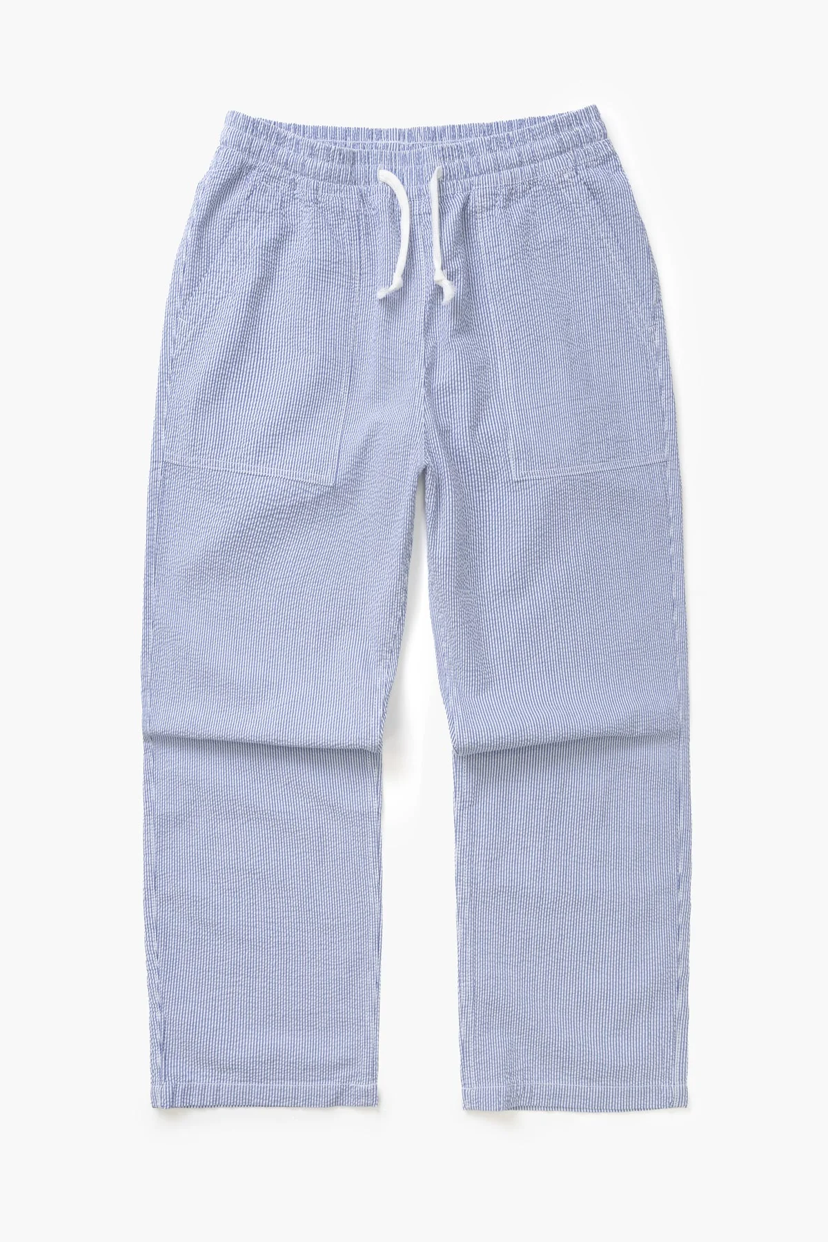 Service Works - Seersucker Chef Pants in Navy Stripe