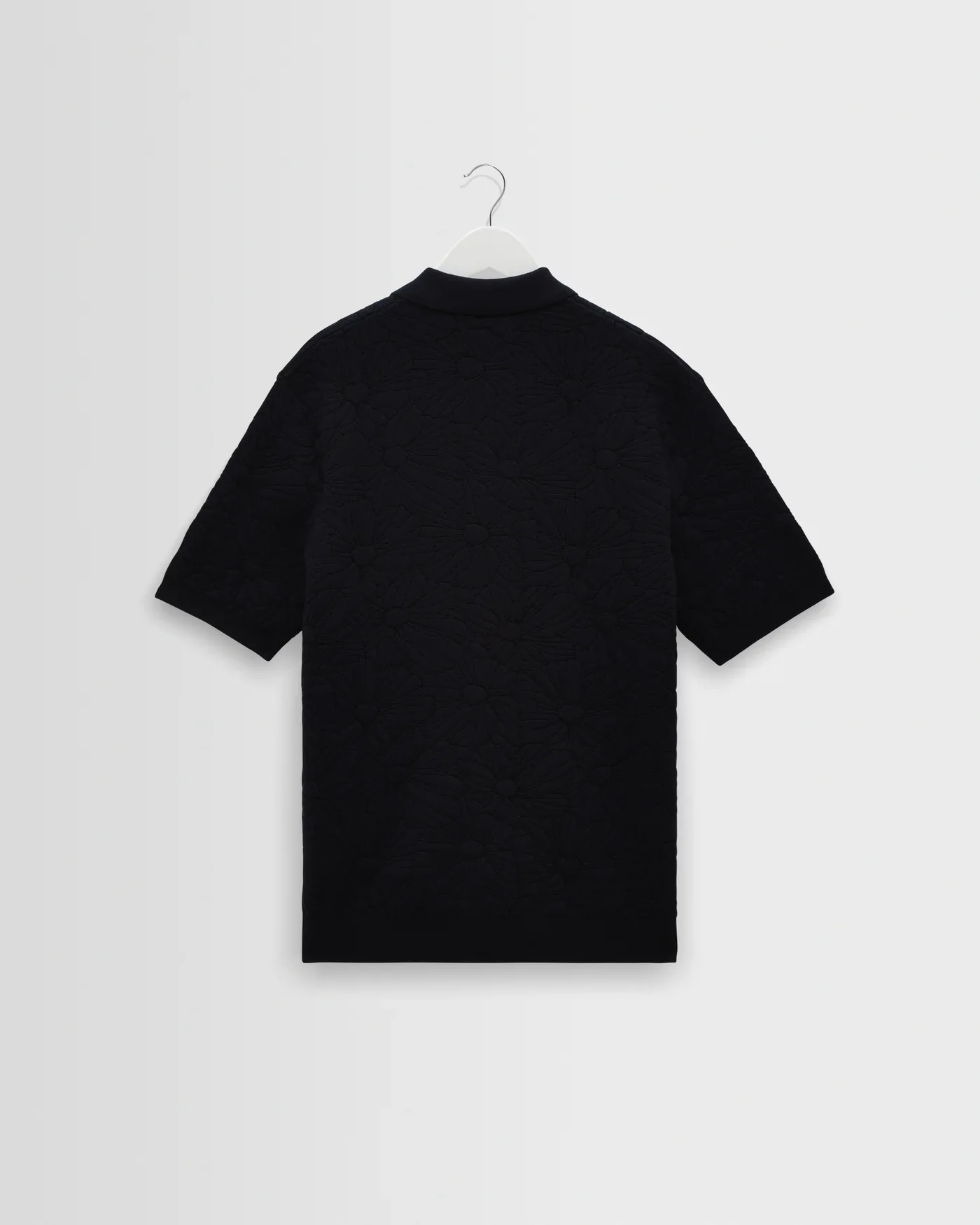 Wax London - Tellaro Floral Jacquard Shirt in Navy and Black - Image 2